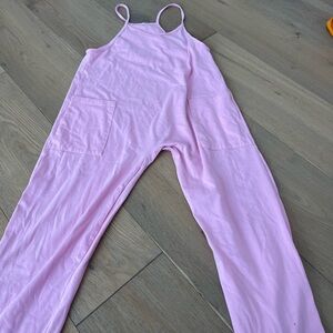 Kids Pink One Piece Jumpsuit